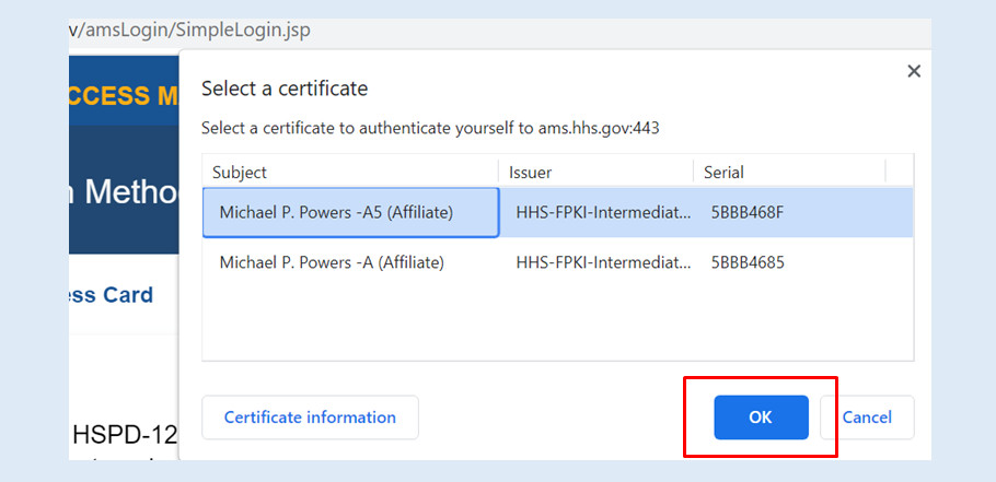 Verify User Certificate