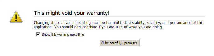 This might void your warranty!